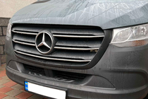 Mercedes Sprinter W907/W910 2018- Coperture Griglia Cromate (5 pz, Acciaio Inox) OmsaLine - Acciaio Inox Italiano foto 1