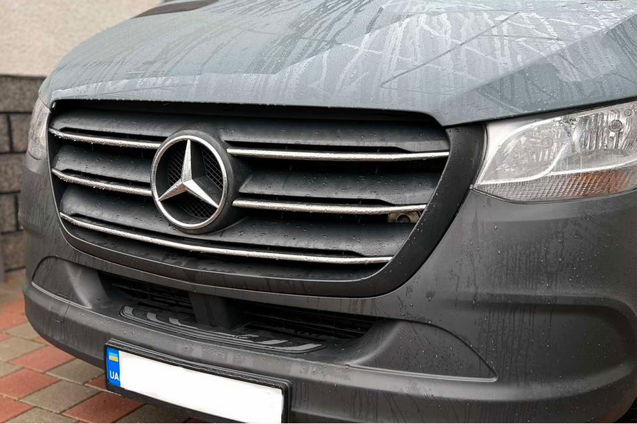 Mercedes Sprinter W907/W910 2018- Coperture Griglia Cromate (5 pz, Acciaio Inox) OmsaLine - Acciaio Inox Italiano Image