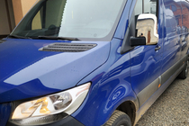 Mercedes Sprinter W907/W910 2018- Coperture Specchietti (2 pz, Acciaio Inox) OmsaLine - Acciaio Inox Italiano foto 3