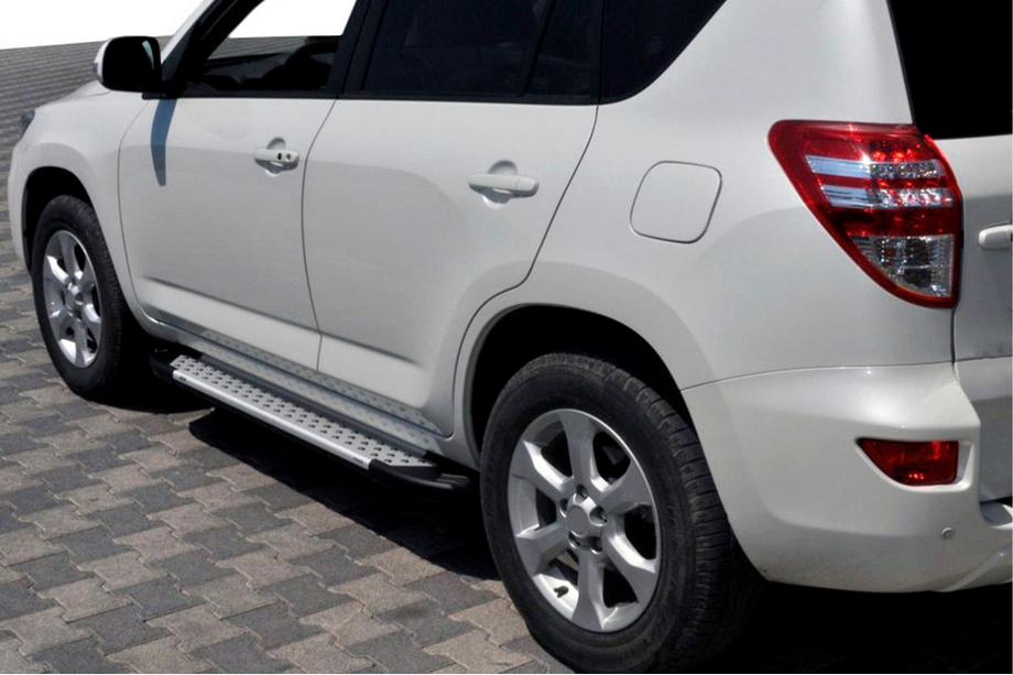 Toyota Rav 4 2006-2013 Pedane Laterali Allmond Grey (2 pz, Alluminio) Image