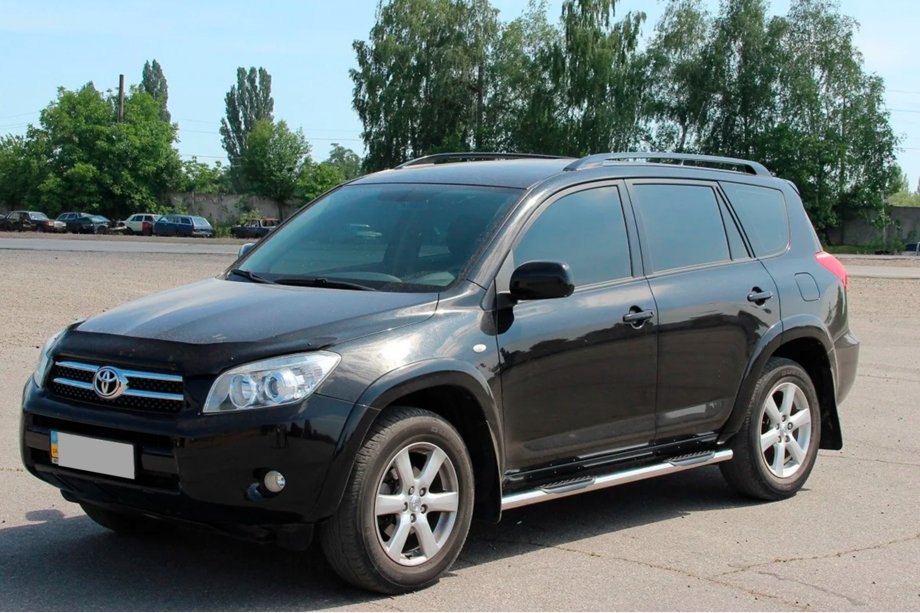 Toyota Rav 4 2006-2013 Tubi laterali per passo standard (2 pz, acciaio inox) Foto 4