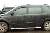 Kia Carnival 2002-2013 Barre Laterali (2 pz, Acciaio Inox) foto 1