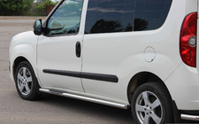 Opel Combo 2012-2018 Barre Laterali (2 pz, Acciaio Inox) 60 mm, passo corto foto 2