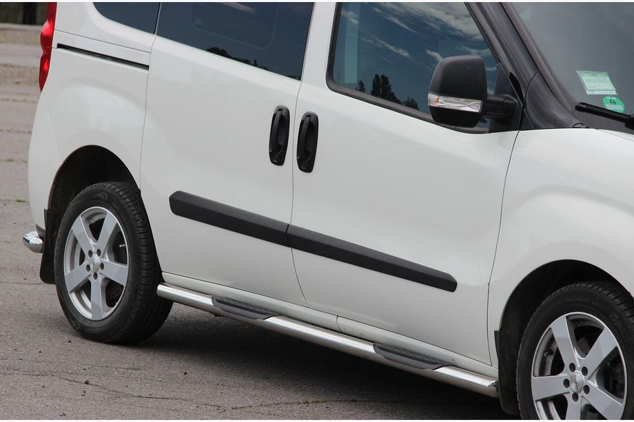 Opel Combo 2012-2018 Barre Laterali (2 pz, Acciaio Inox) 60 mm, passo corto Image