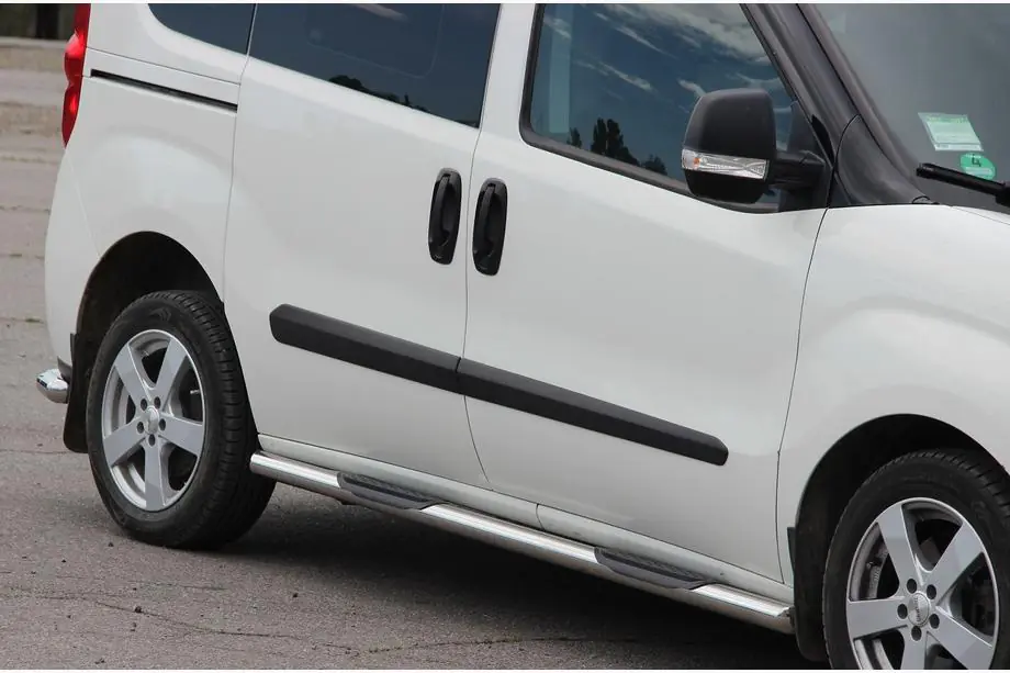 Opel Combo 2012-2018 Barre Laterali (2 pz, Acciaio Inox) Image