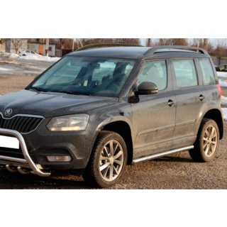 Barre Laterali (2 pz, Acciaio Inox) Skoda Yeti 2009-2017 foto 2