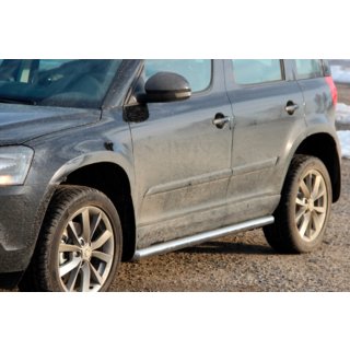Barre Laterali (2 pz, Acciaio Inox) Skoda Yeti 2009-2017 foto 1