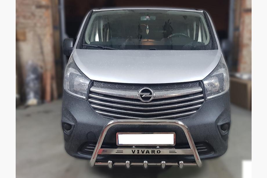 Opel Vivaro 2015-2019 Parabullbar WT003-4 (Acciaio Inox) Con Scritta Image