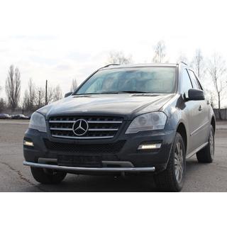 Protezione Anteriore ST008 (Acciaio Inox) Mercedes ML W164 2005-2011 foto 3