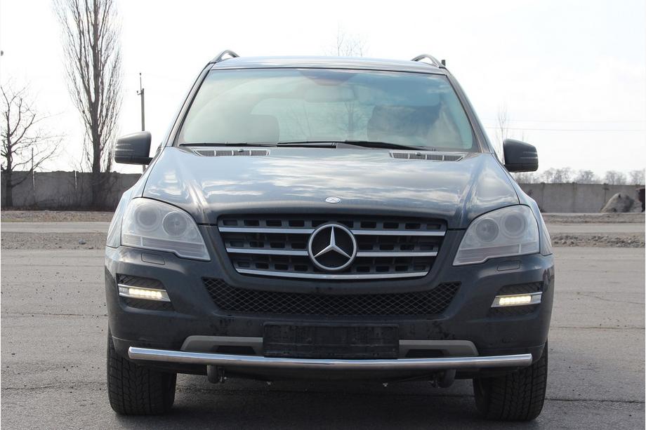 Mercedes ML W164 2005-2011 Protezione Anteriore ST008 (Acciaio Inox) Foto 1