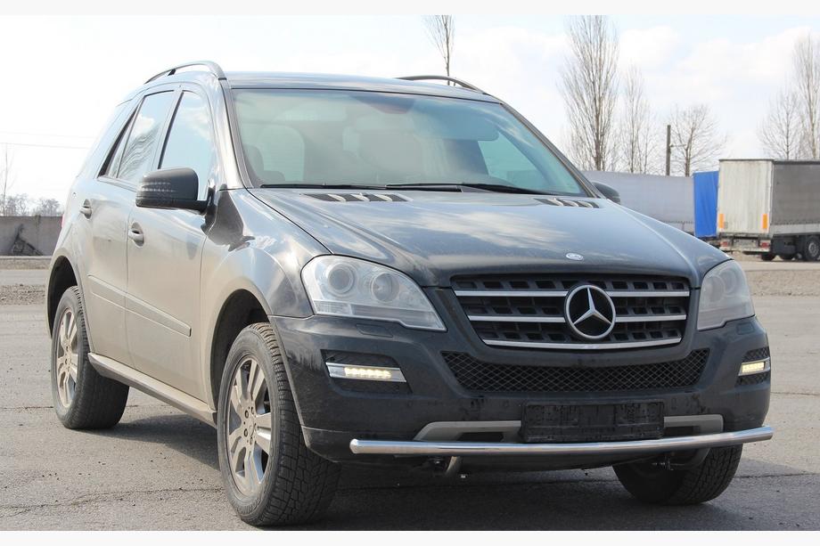 Mercedes ML W164 2005-2011 Protezione Anteriore ST008 (Acciaio Inox) Foto 2