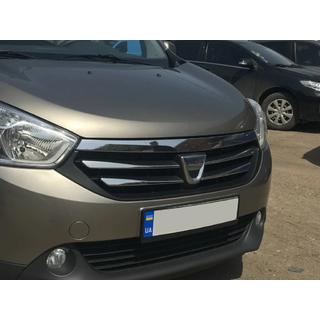 Coperture griglia cromate (4 pz, acciaio inox) Dacia Lodgy 2012-2022 foto 4