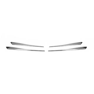 Coperture griglia cromate (4 pz, acciaio inox) Dacia Lodgy 2012-2022 foto 2