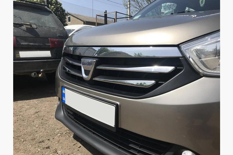 Dacia Lodgy 2012-2022 Coperture griglia cromate (4 pz, acciaio inox) Foto 7