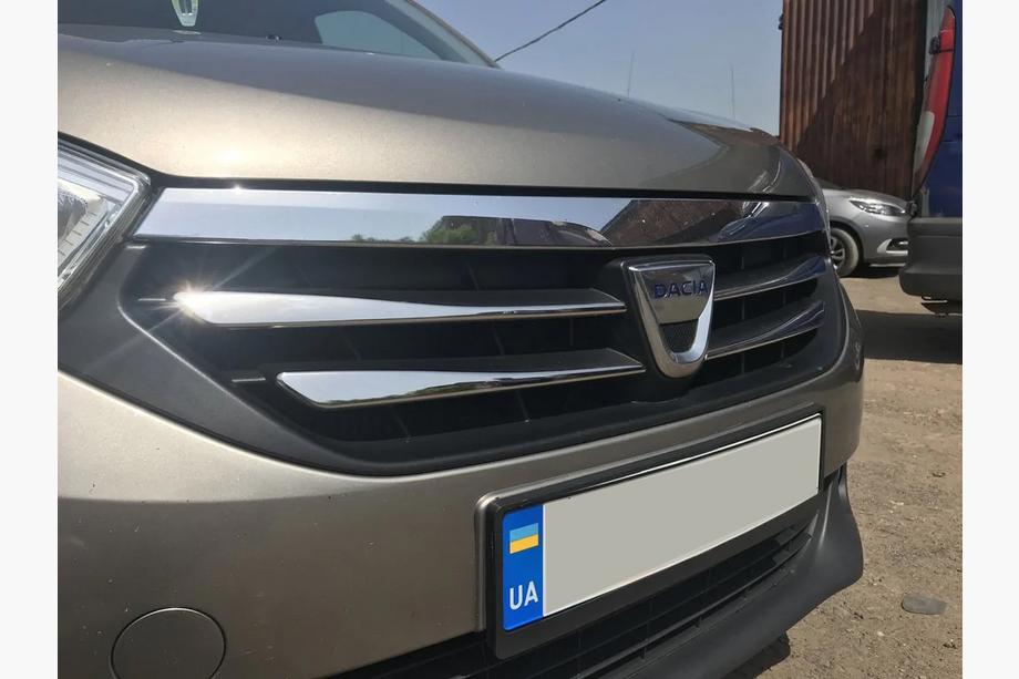 Dacia Lodgy 2012-2022 Coperture griglia cromate (4 pz, acciaio inox) Foto 5