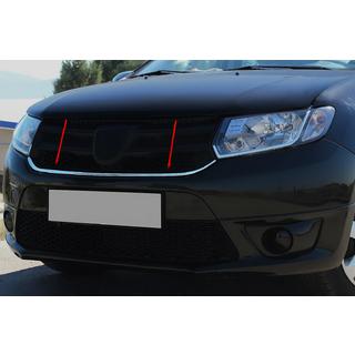 Modanatura cromata sotto la griglia (1 pz, acciaio inox) Dacia Sandero 2013-2020 foto 1