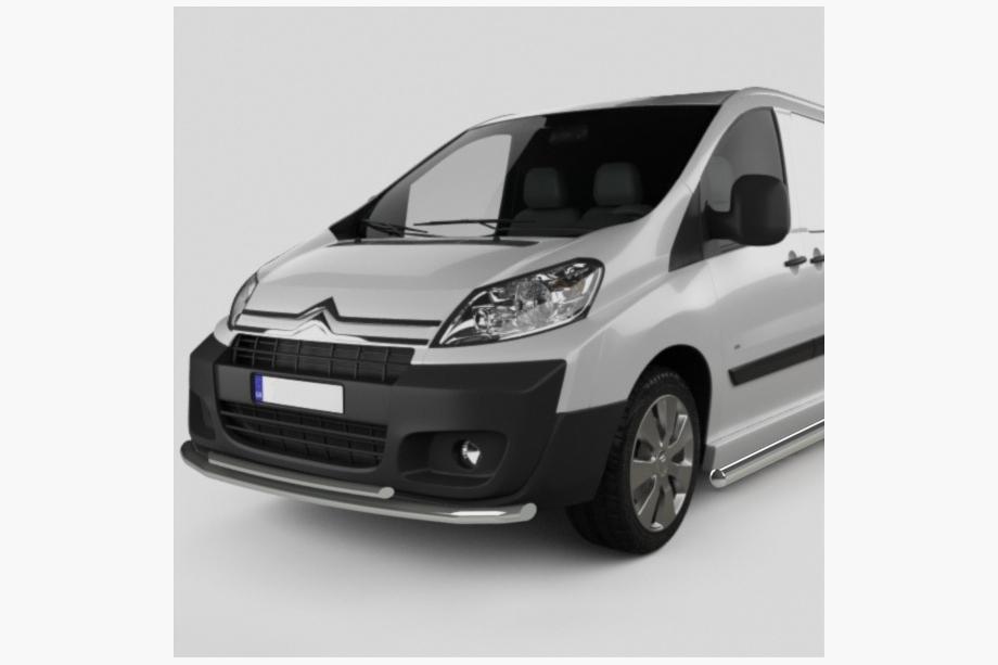 Citroen Jumpy 2007–2017 Protezione Anteriore ST014 (Acciaio Inox) Image