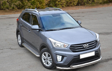 Hyundai Creta 2014-2020 Protezione Anteriore ST014 (Acciaio Inox) foto 1