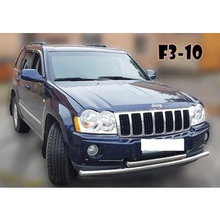 Protezione Anteriore ST014 (Acciaio Inox) Jeep Grand Cherokee WK 2004-2010 foto 3