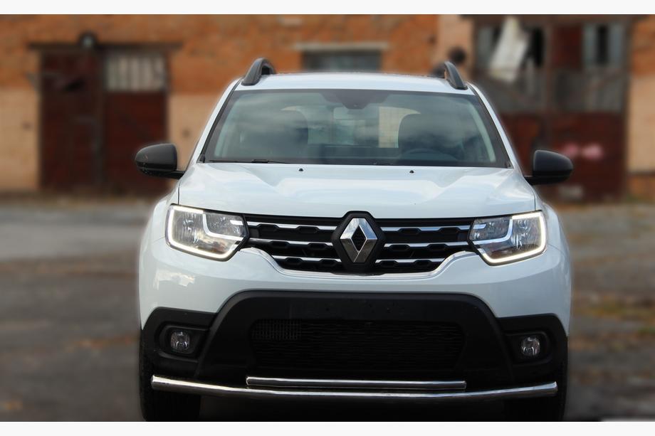 Renault Duster 2008–2017 Protezione Anteriore ST014 (Acciaio Inox) Image