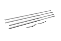 Peugeot 301 2012- Cornici Finestrini Acciaio Inox foto 12