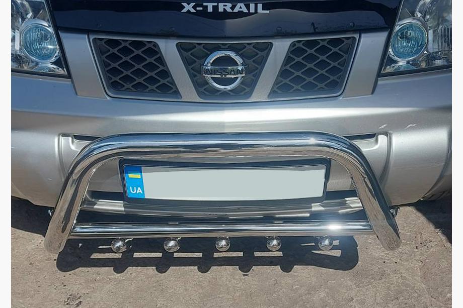 Nissan X-trail T30 2002-2007 Parabulloni QT006 (Acciaio Inox) Foto 1