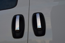 Opel Combo 2012-2018 Coperture Maniglie Cromate (4 pz, Acciaio Inox) Carmos - Acciaio Inox Turco foto 3