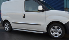 Opel Combo 2012-2018 Modanature Porte Acciaio Inox (4 pz) OmsaLine - Acciaio Inox Italiano foto 5