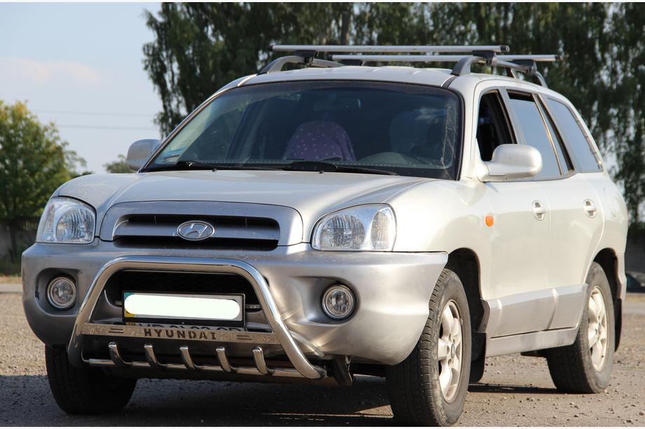 Hyundai Santa Fe 1 2000-2006 Parabullbar WT004 Acciaio Inox Image