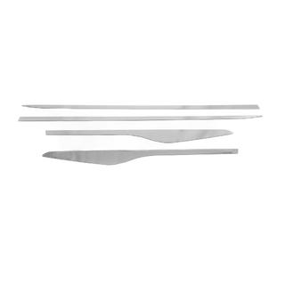 Modanature porta dritte (4 pz, acciaio inox) Renault Clio IV 2012-2019 foto 2