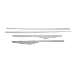 Modanature porta dritte (4 pz, acciaio inox) foto 2