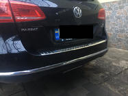 Volkswagen Passat B7 2012-2015 Protezione Paraurti Posteriore OmsaLine Lucido (SW, Acciaio Inox) foto 2