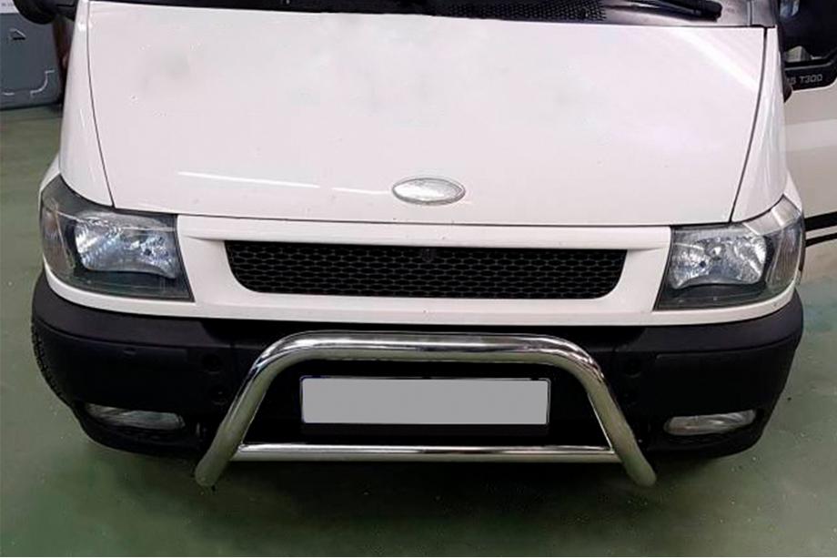 Ford Transit 2000–2014 Protezione Anteriore WT006 (Acciaio Inox) Image