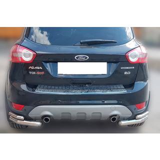 Angolari posteriori doppi AK003-double (2 pz, acciaio inox) Ford Kuga 2008-2013 foto 1