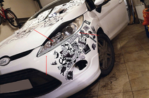 Ford Fiesta 2008-2017 Coperture fari (2 pz, plastica) foto 1
