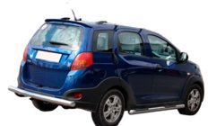 Chery Beat 2009-2015 Protezione posteriore AK002 (2 pz, acciaio inox) foto 2