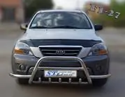 Kia Sorento I BL 2002-2009 Paraurti tubolare anteriore WT003-Exclusive (acciaio inox) foto 2