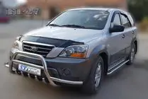 Kia Sorento I BL 2002-2009 Paraurti tubolare anteriore WT003-Exclusive (acciaio inox) foto 3