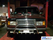VAZ 2107 1982-2012 Paraurti Anteriore WT003 (42mm, Acciaio Inox) foto 2