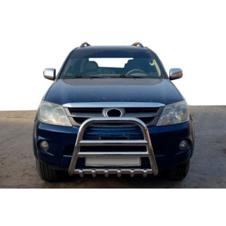 Protezione Anteriore F12-11 Acciaio Inox Toyota Fortuner 2006-2015 foto 1