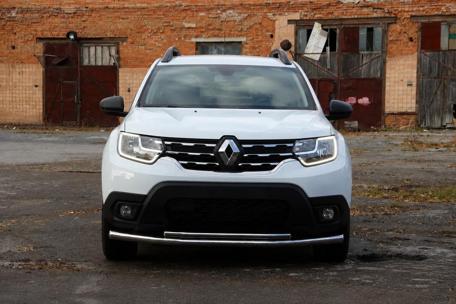 Dacia Duster 2018-2024 Protezione Anteriore F3-10 (Acciaio Inox) Foto 2