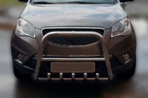 SsangYong Korando 2010-2019 Protezione Anteriore F1-40 (Acciaio Inox) foto 1