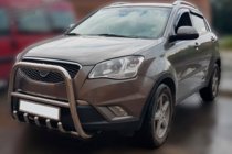 SsangYong Korando 2010-2019 Protezione Anteriore F1-40 (Acciaio Inox) foto 2