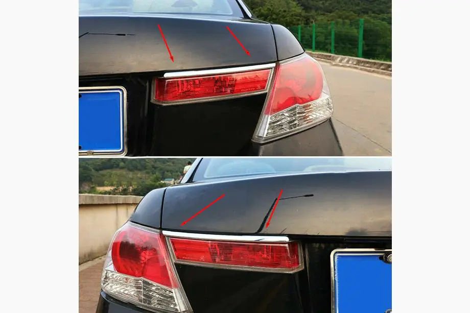 Honda Accord VIII 2008-2012 Coperture Cromate per Fanali Posteriori (2 pz, Plastica) Foto 1