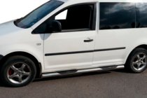 Volkswagen Caddy 2015-2020 Barre Laterali BB002 (2 pz, acciaio inox) foto 3