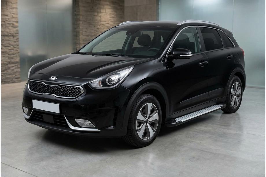 Kia Niro 2016–2021 Pedane laterali Allmond Grey (2 pz, alluminio) Image