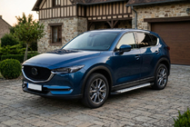 Mazda CX-5 2017–2025 Pedane laterali Allmond Grey (2 pz, alluminio) foto 1