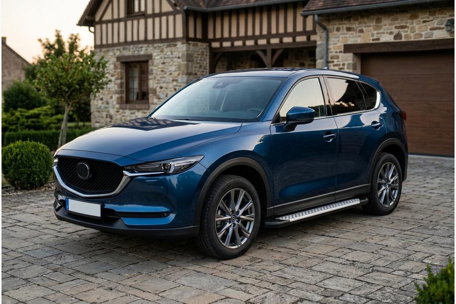 Mazda CX-5 2017–2025 Pedane laterali Allmond Grey (2 pz, alluminio) Image