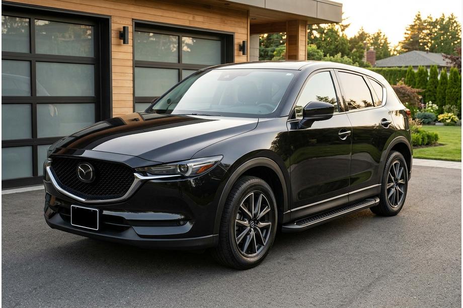 Mazda CX-5 2017–2025 Pedane Laterali Allmond Black (2 pz, Alluminio) Foto 1