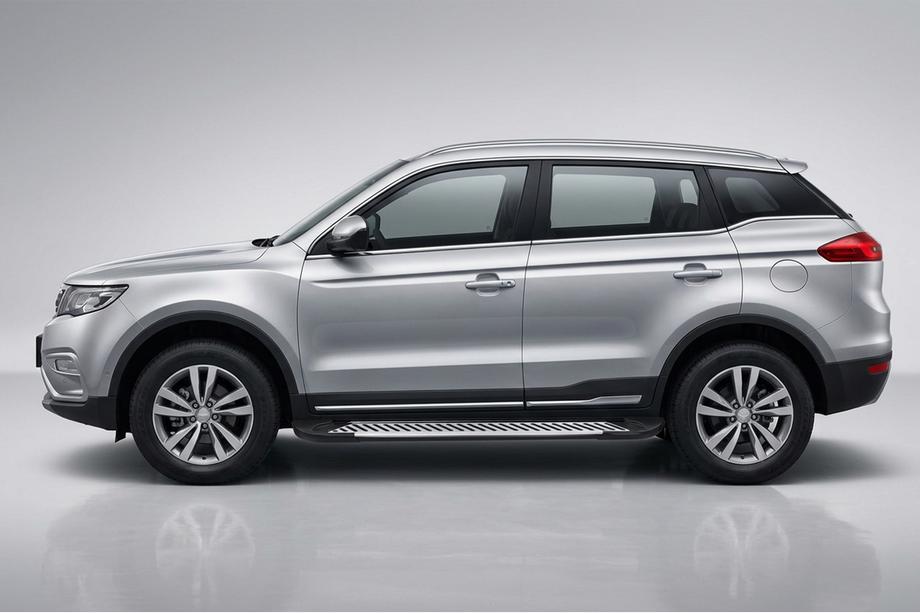 Geely Emgrand X7 2011- Pedane Laterali Line (2 pz, Alluminio) Image